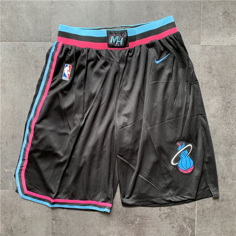 Men NBA Miami Heat Black Nike Shorts 04161->miami heat->NBA Jersey